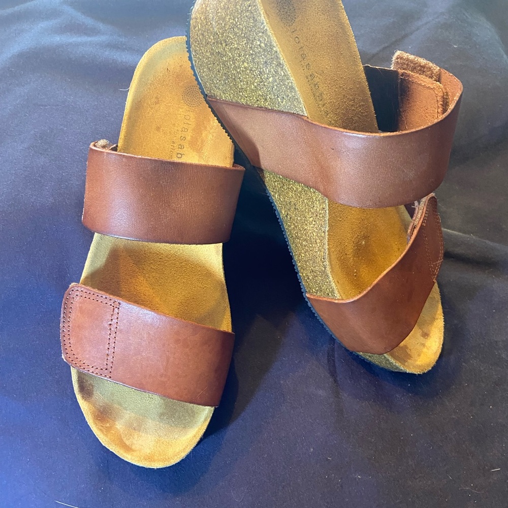Brown Leather Women's Sandals